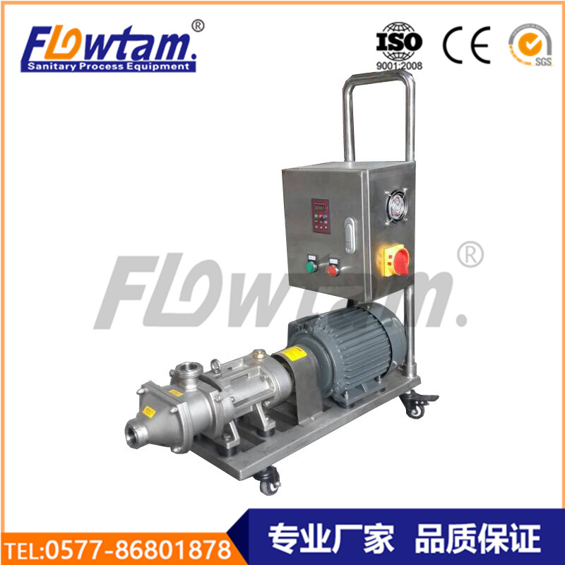 不銹鋼食品級雙螺旋平行位移泵大顆粒濃醬輸送泵高揚程 高壓