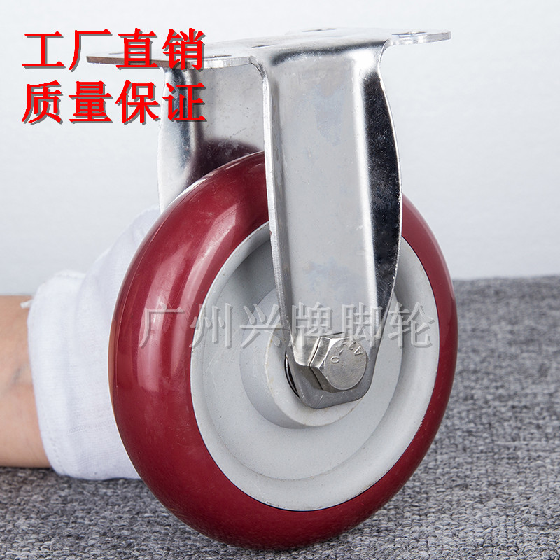 工廠直銷中型3寸4寸5寸純不銹鋼尼龍萬(wàn)向腳輪 手推車輪子  中型純不銹鋼尼龍萬(wàn)向腳輪