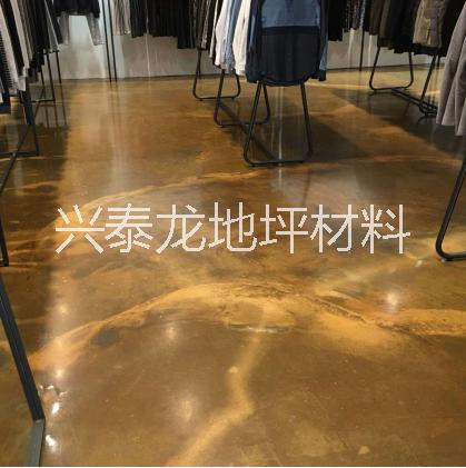 復(fù)古藝術(shù)地坪施工，金剛砂水泥地