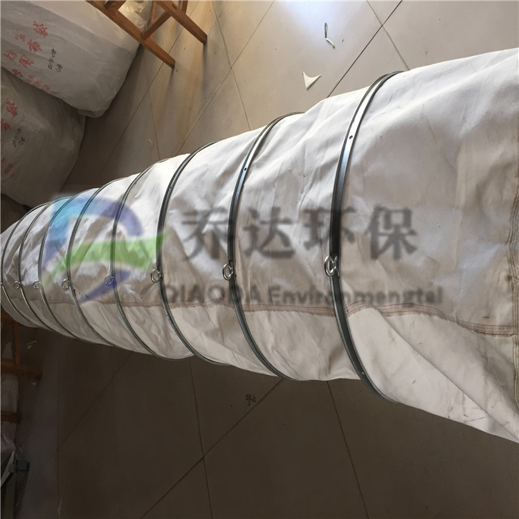 供應(yīng)350*2000散裝機(jī)伸縮布袋 水泥廠帆布伸縮布袋