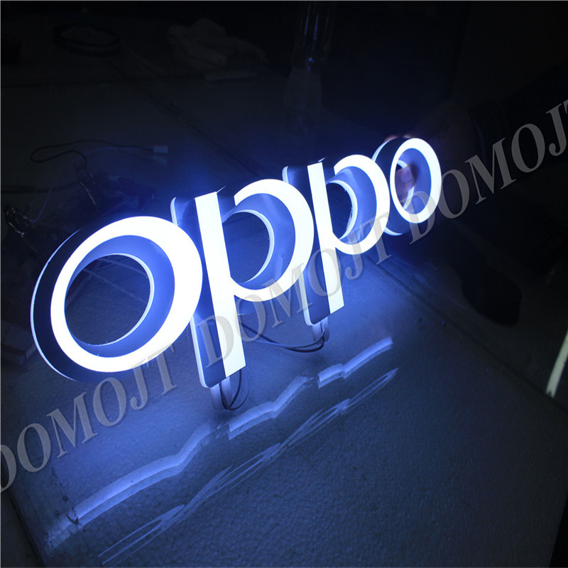 供應發(fā)光展示道具 立式vivo oppo 落地發(fā)光字 雙面發(fā)光字