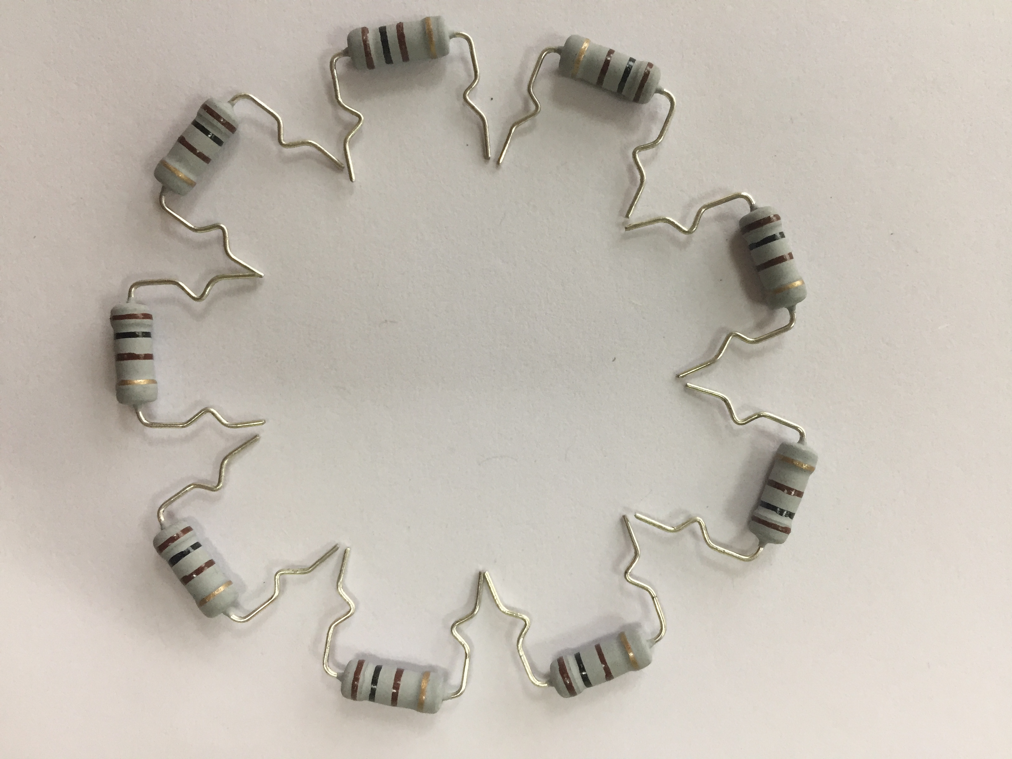 成型金屬氧化膜固定電阻器 插件成型電阻 不燃性金屬氧化膜插件固定電阻