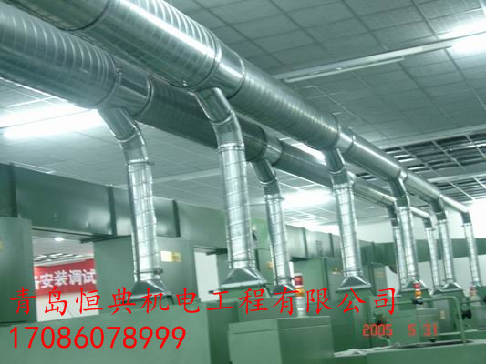 青島除塵設(shè)備風(fēng)管制作安裝青島廠房除塵管道安裝除塵工程設(shè)計青島角鋼法蘭除塵風(fēng)管制作角鋼法蘭除塵風(fēng)管安裝