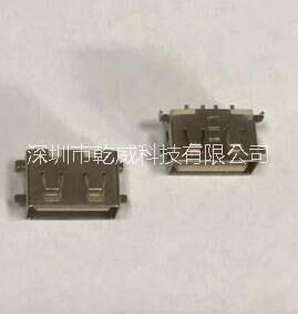 USB母座 沉板1.9四腳 短體8.5長(zhǎng)