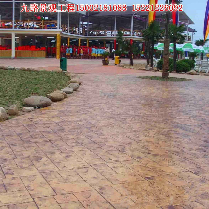 藝術(shù)壓花地面 混凝土壓花路面 混凝土壓花地面  水泥壓花
