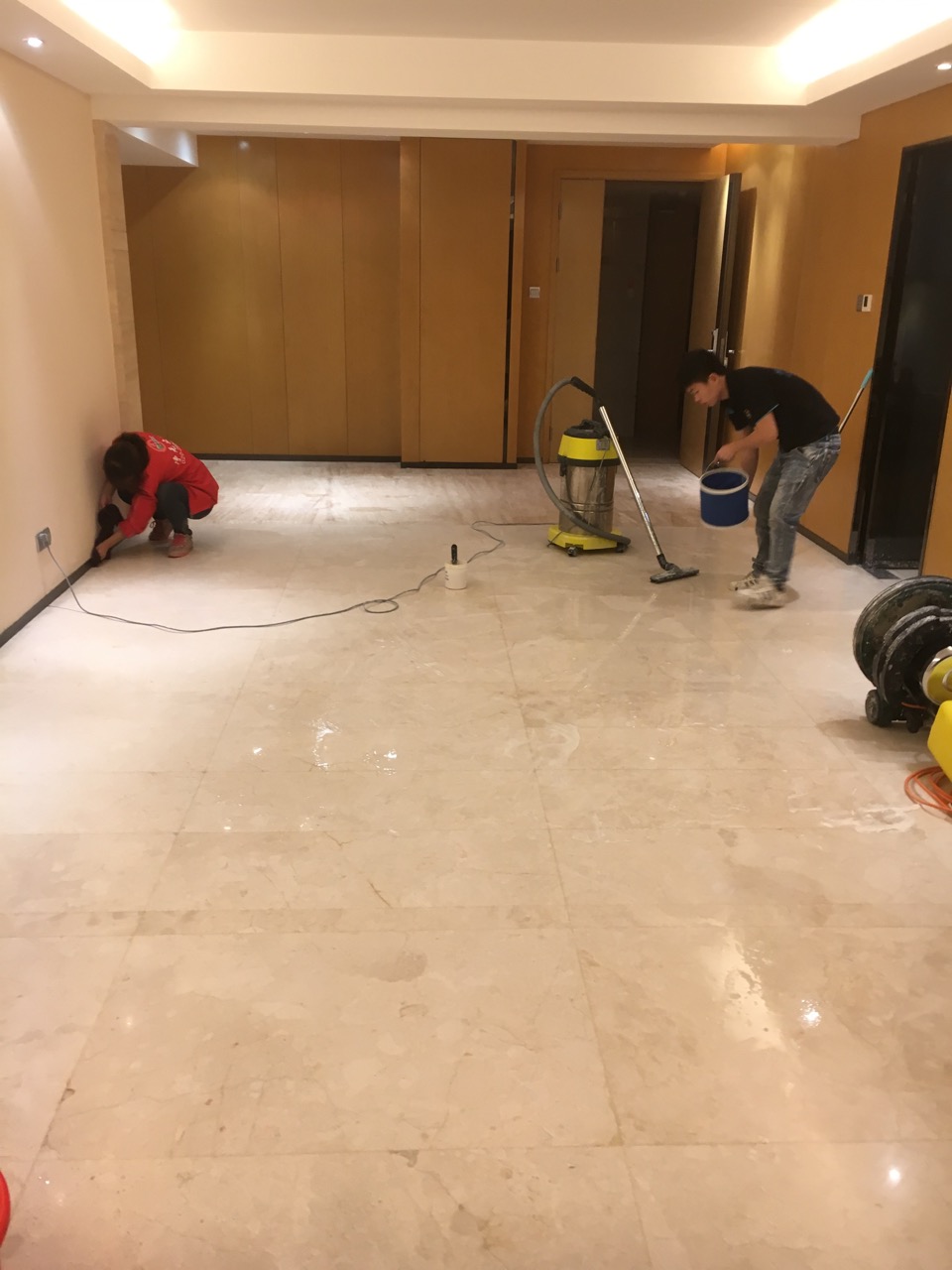 大理石水磨翻新石材封釉拋光打蠟