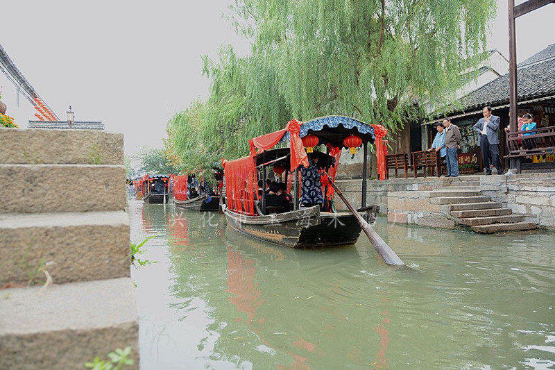 高低篷船 迎親船 花船 中式仿古木船 景區(qū)游玩船