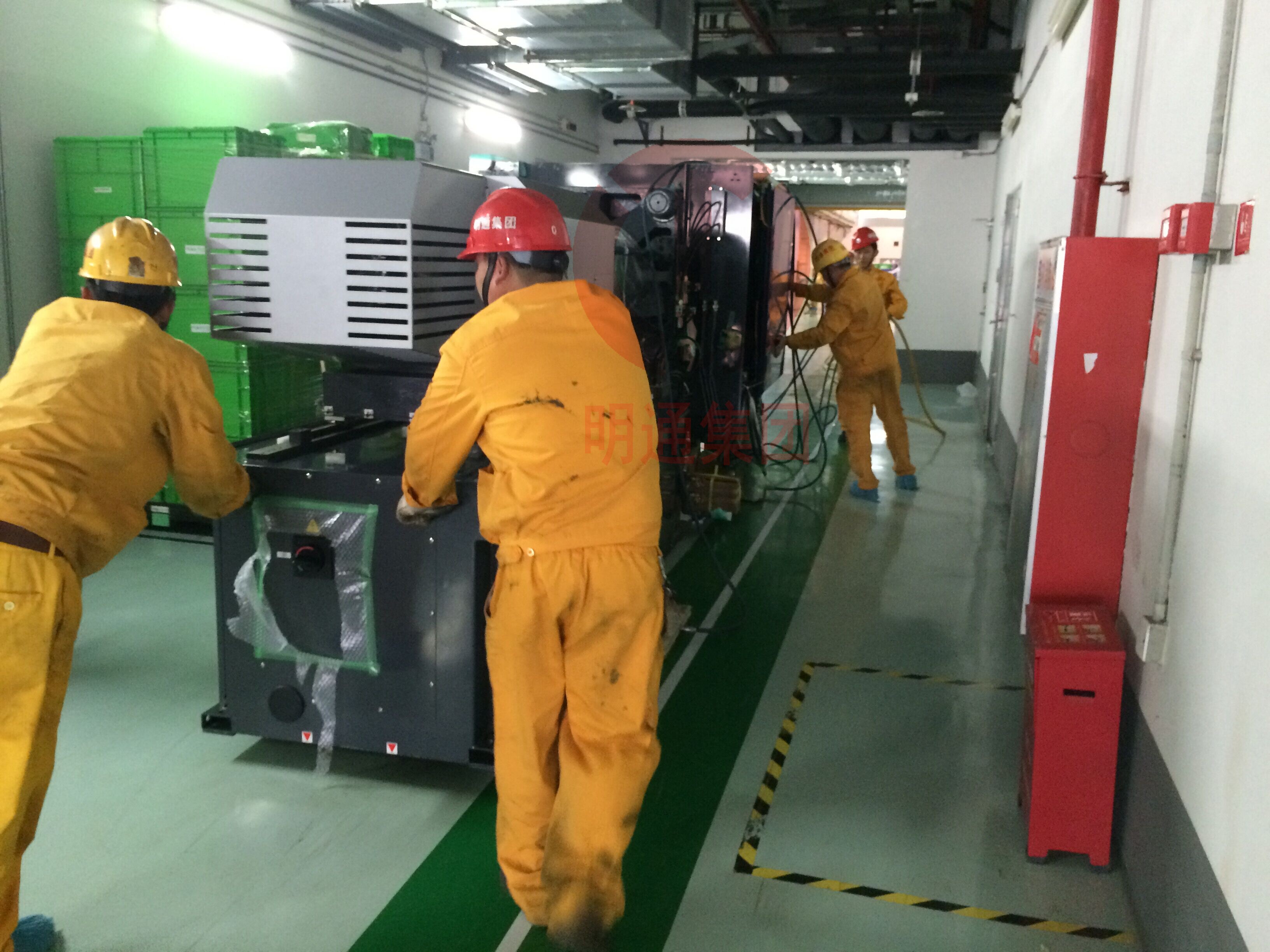 進口曝光機拆箱、吊裝、移位