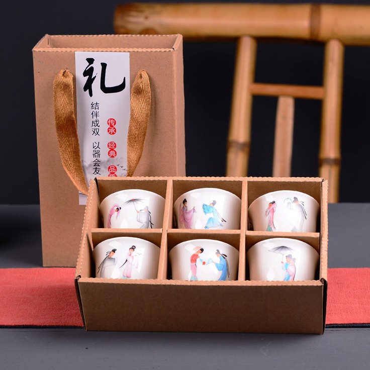 福建白瓷杯茶具 白瓷杯套裝批發(fā) 茶杯套裝批發(fā) 白瓷杯茶定制 酒杯