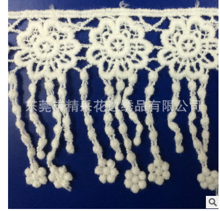 新款*水溶花邊面料輔料 服裝窗簾花邊 DIY輔料定制波浪花邊