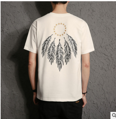 2017夏季新款男式純棉t恤短袖 韓版休閑男式純棉t恤短袖 男式