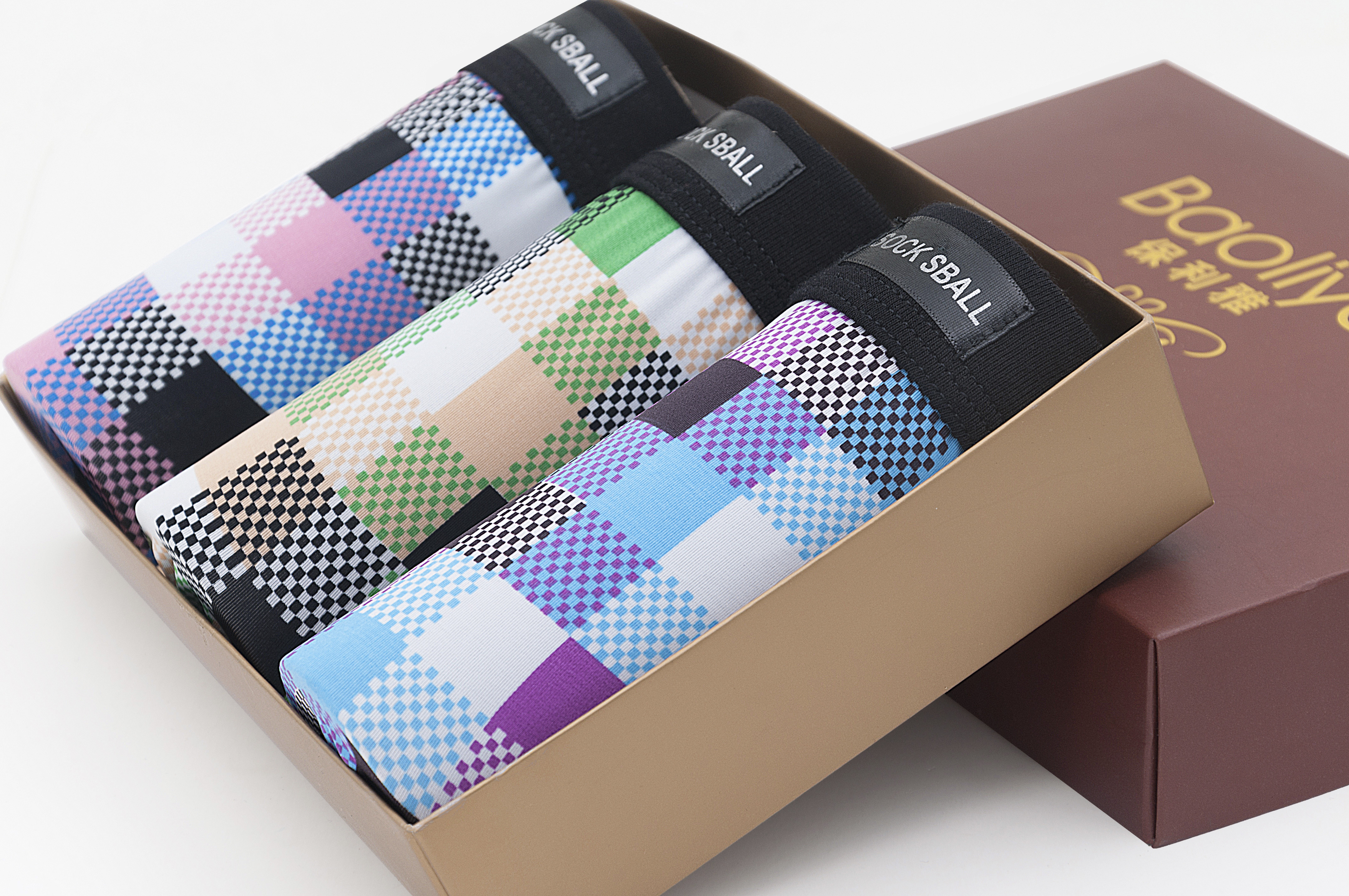 廠家批發(fā)保利雅 冰涼絲印花男平腳內(nèi)褲 保利雅冰絲印花平角褲 廣東冰絲印花平角褲