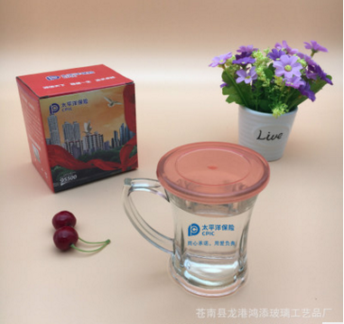 中國平安人壽泰康新華太平洋保險水晶玻璃喇叭杯玻璃杯保險禮品