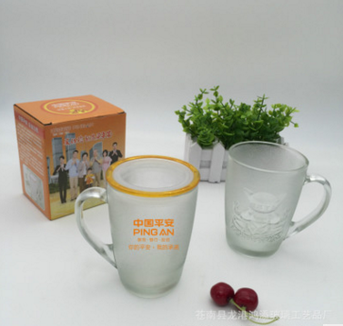 中國(guó)平安人壽泰康新華太平洋保險(xiǎn)年年有余水晶杯水晶玻璃杯批發(fā)
