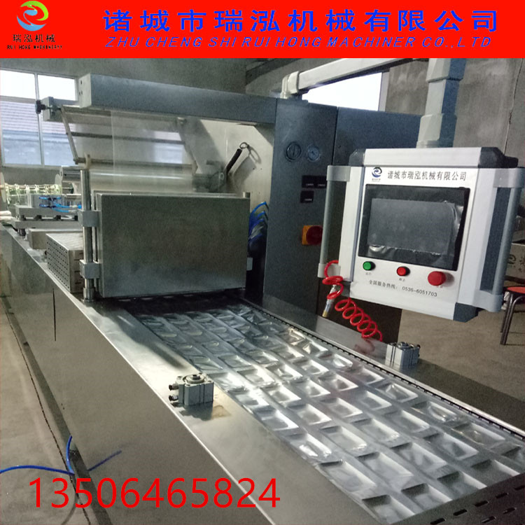 商用大型全自動拉伸膜真空包裝機(jī)  大型食品全自動拉伸膜真空包裝機(jī)