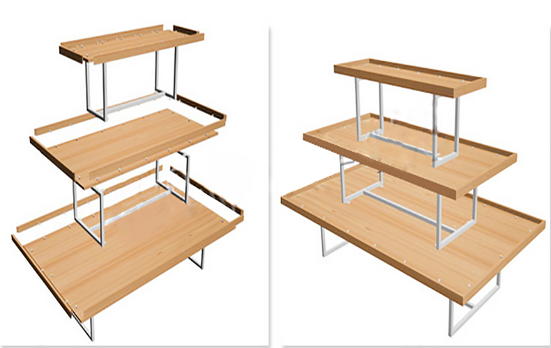 廠家直銷名創(chuàng)優(yōu)品三層流水臺名創(chuàng)優(yōu)