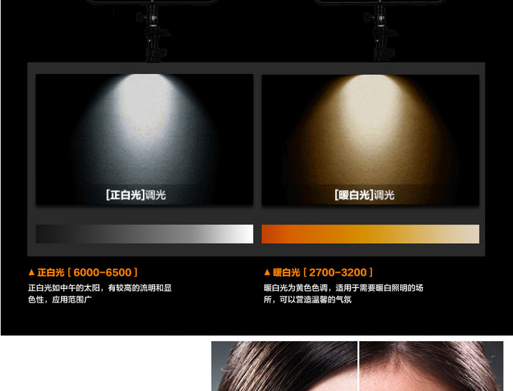 Tolifo圖立方GK-600B PRO極光LED影視燈36W雙調光補光燈 LED補光燈