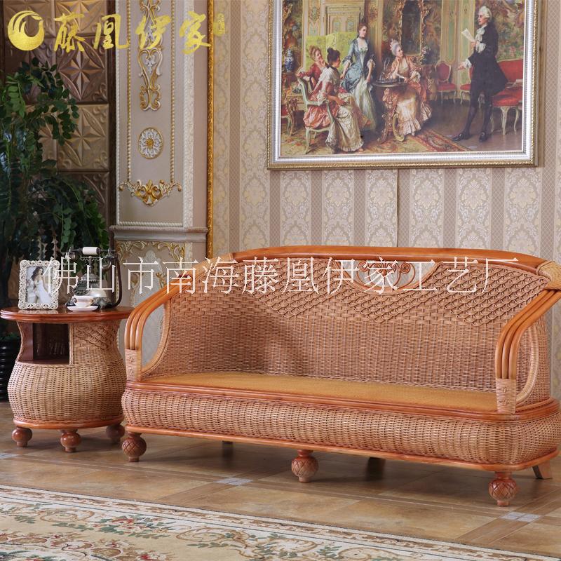 藤沙發(fā)茶幾組合五件套批發(fā) 藤家具廠家定制