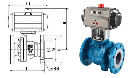 氣動(dòng)襯氟球閥