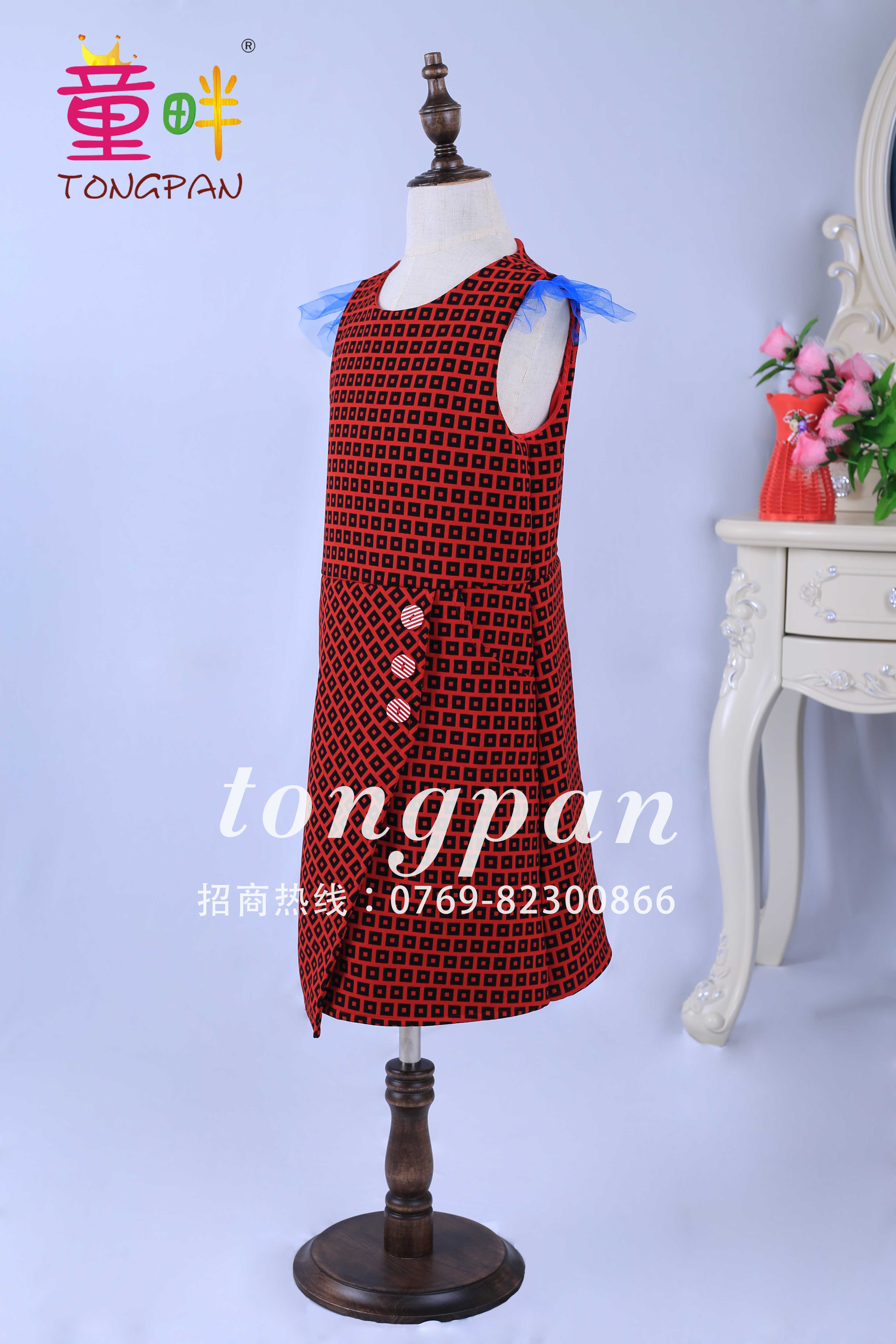 童畔兒童女童禮服*呆萌連衣裙直筒裙