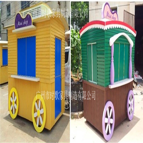 景區(qū)公園 木制移動(dòng)售賣車 步行街小吃手推車 商場(chǎng)冷飲奶茶屋  木制移動(dòng)售賣車 木質(zhì)售貨車