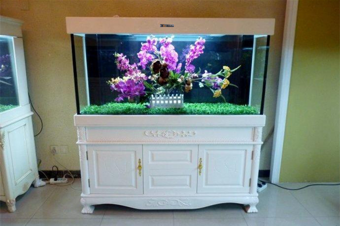 白色歐式魚缸簡歐魚缸 水族箱 保定水族箱廠家 白色歐式魚缸簡歐魚缸