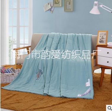 繡花全棉夏涼被 水洗棉空調(diào)被 學(xué)生夏被禮品被