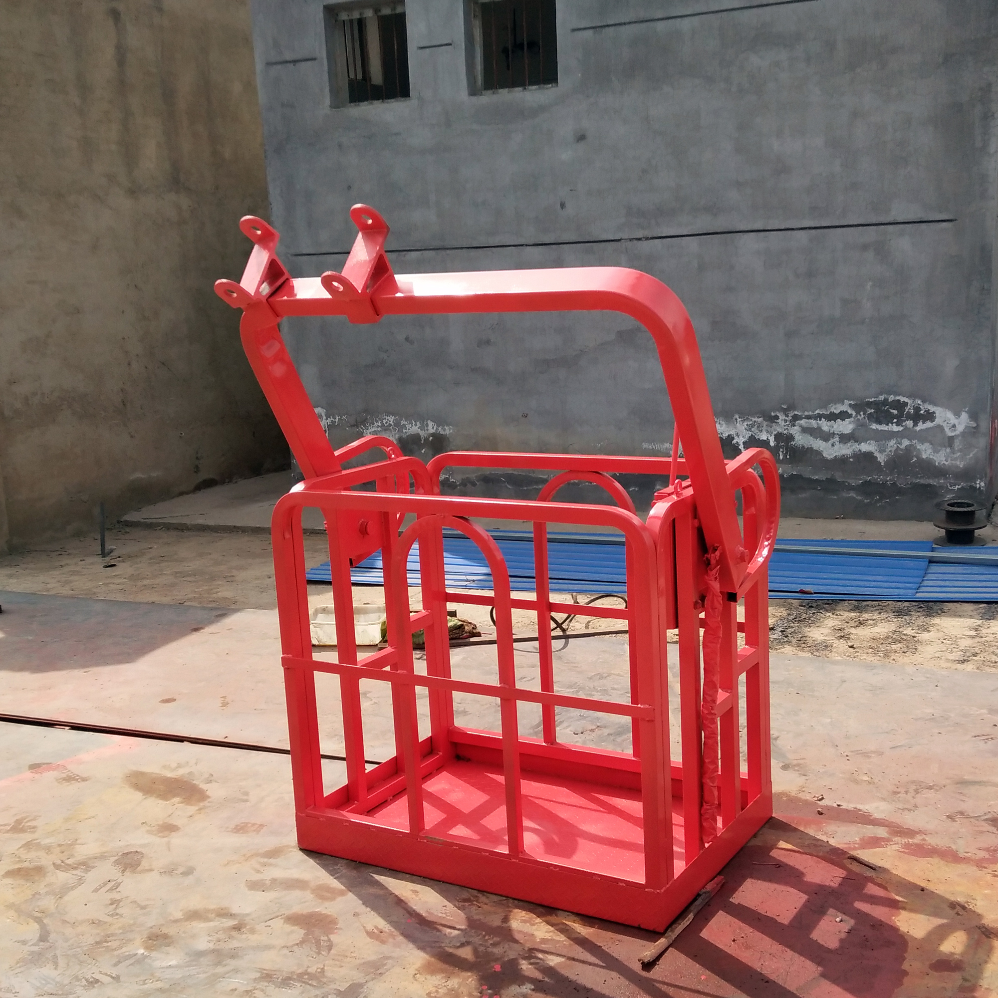廠家直銷自動調(diào)平吊車*吊籃  高空作業(yè)吊籃 8噸吊車吊籃可訂制
