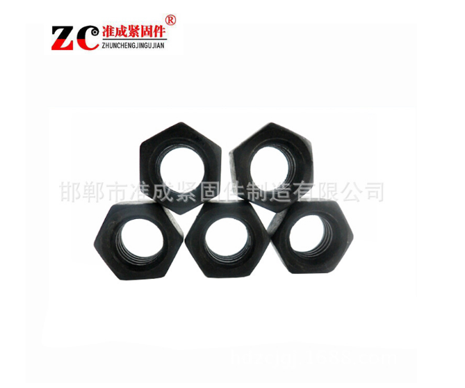 廠家直銷 12級(jí)高強(qiáng)度六角螺母 din934加硬外六角螺帽 緊固