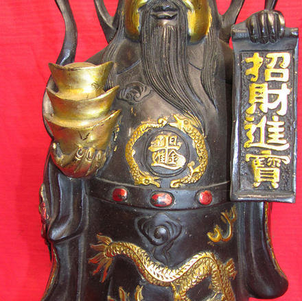 財(cái)神 供奉財(cái)神 仿古財(cái)神擺件 黃銅鑄造金屬工藝品 廠家批發(fā)