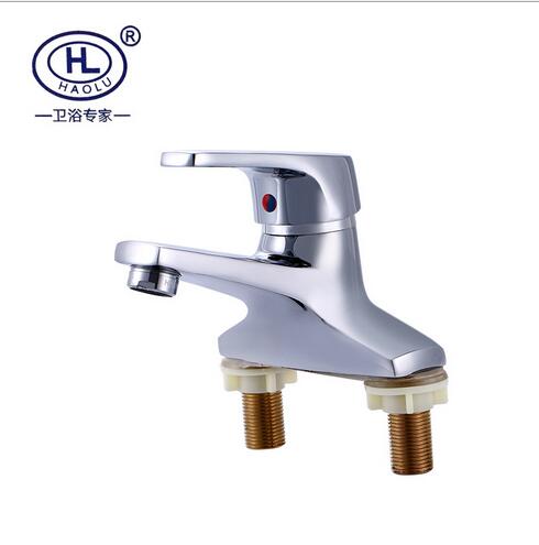 廠家現(xiàn)貨直銷 銅冷熱混水龍頭雙聯(lián)入墻式浴室沐浴水龍頭