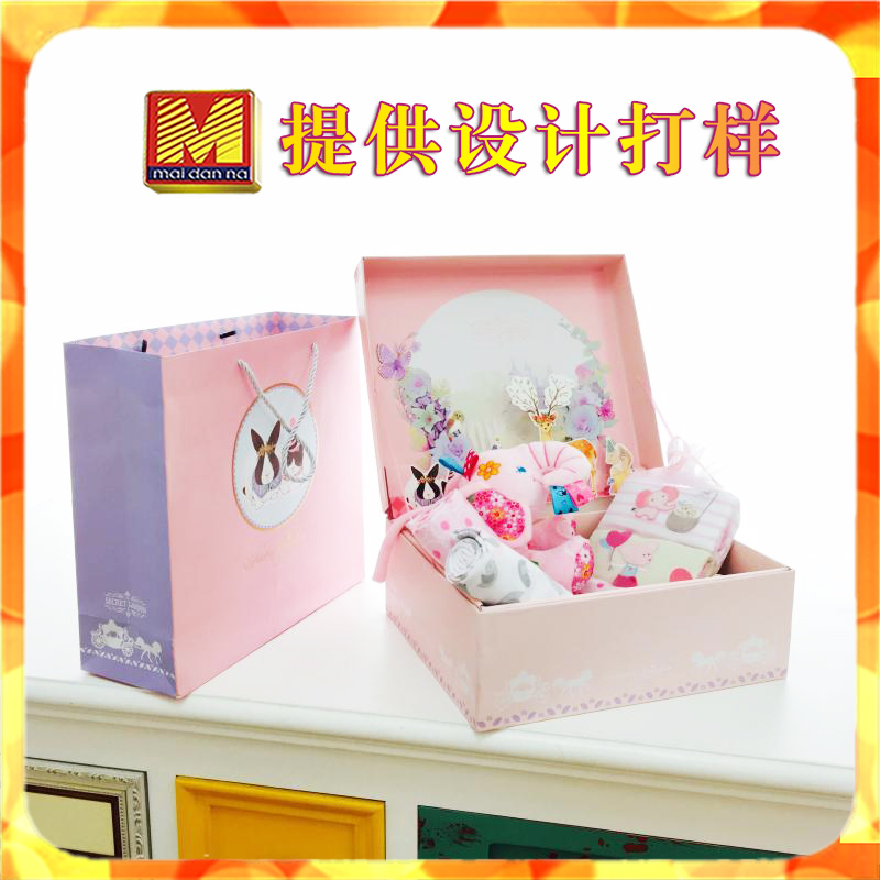廠家定制生產(chǎn)專業(yè)設(shè)計(jì)打樣?jì)胪棸b盒兒童服裝套裝禮盒抽屜盒