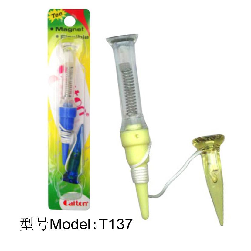 高爾夫子母彈簧磁性球釘 三段，旋轉(zhuǎn)限位，子母反彈，空氣彈簧球TEE