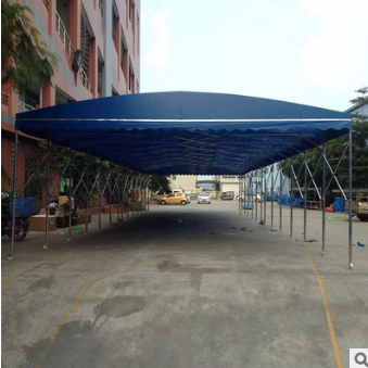 大型推拉移動雨棚伸縮大排檔帳篷 倉庫工廠大型推拉雨棚定制