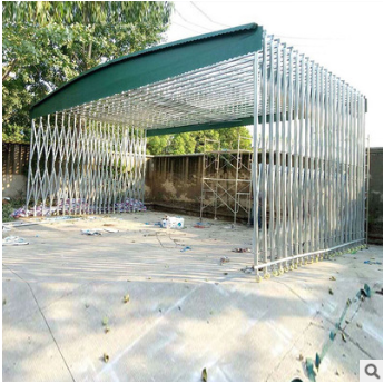 大型推拉帳篷伸縮休閑雨棚活動(dòng)遮陽(yáng)遮雨帳篷汽車移動(dòng)車棚定制