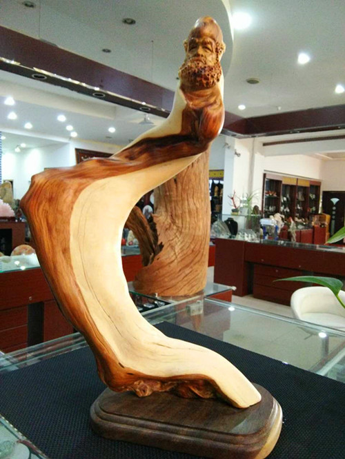 崖柏達(dá)摩 盛逹玉器——崖柏雕刻擺件——達(dá)摩 崖柏雕刻擺件—達(dá)摩擺件，盛逹玉器