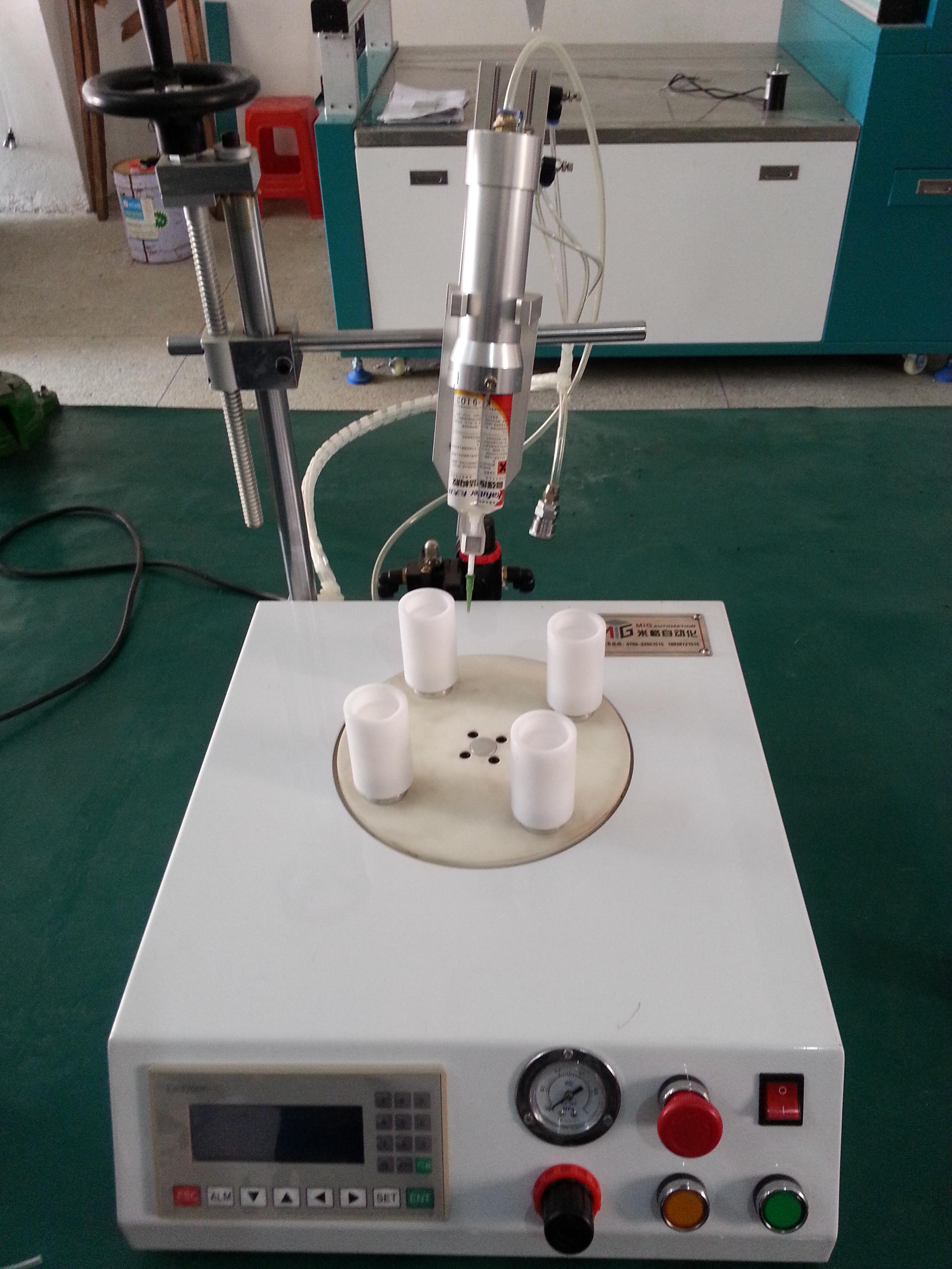 落地式八工位圓形點(diǎn)膠機(jī)