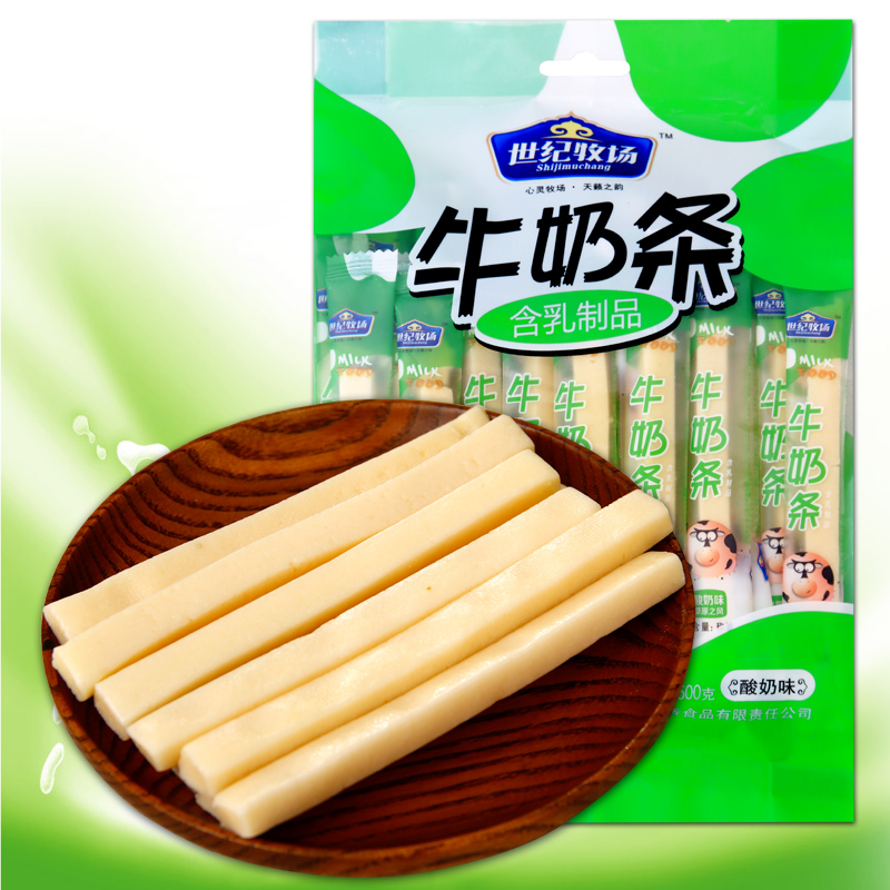 內(nèi)蒙古特產(chǎn)牛奶條牧場(chǎng)牛奶條奶酪條藍(lán)莓紅棗酸奶奶制品零食500g 牛奶條奶棒奶酪