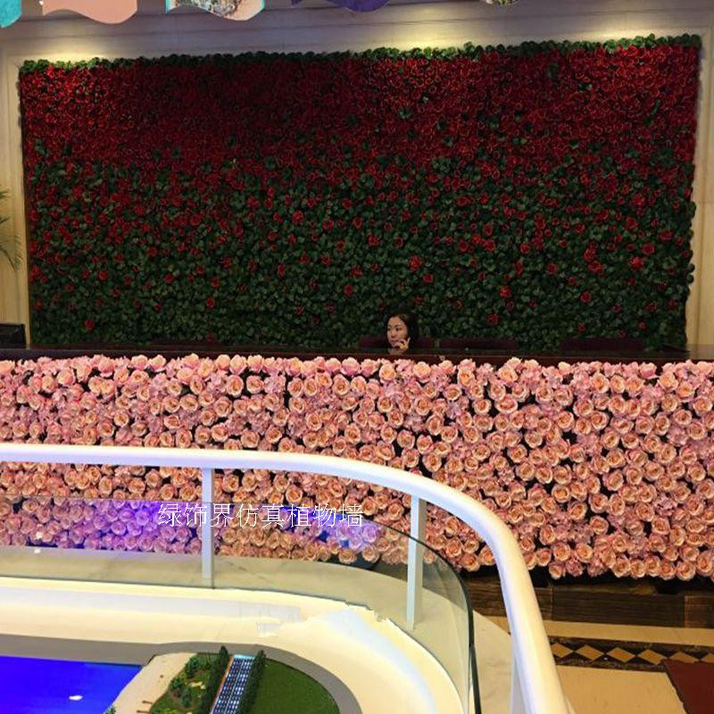 仿真植物墻攝影背景墻婚禮絹花墻綠墻發(fā)布會(huì)派對(duì)聚會(huì)墻面裝飾玫瑰花墻 仿真植物墻攝影背景墻婚禮絹花墻綠
