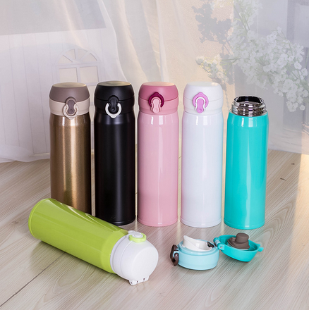 特價(jià)批發(fā)不銹鋼彈跳保溫杯真空商務(wù)