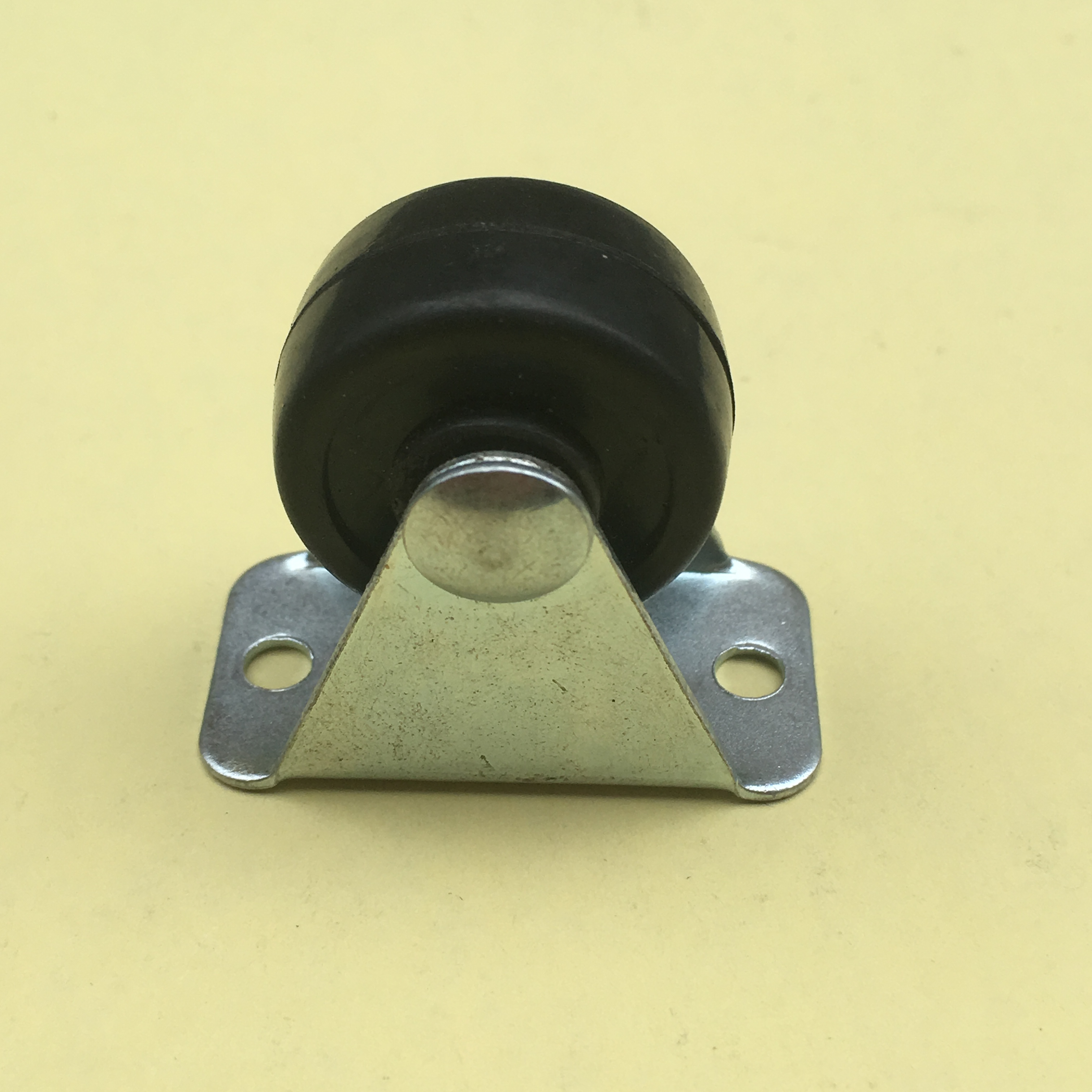 佳家通廠家促銷1寸固定橡膠輪黑色小輪子紙板腳輪抽屜輪子小推車滑輪