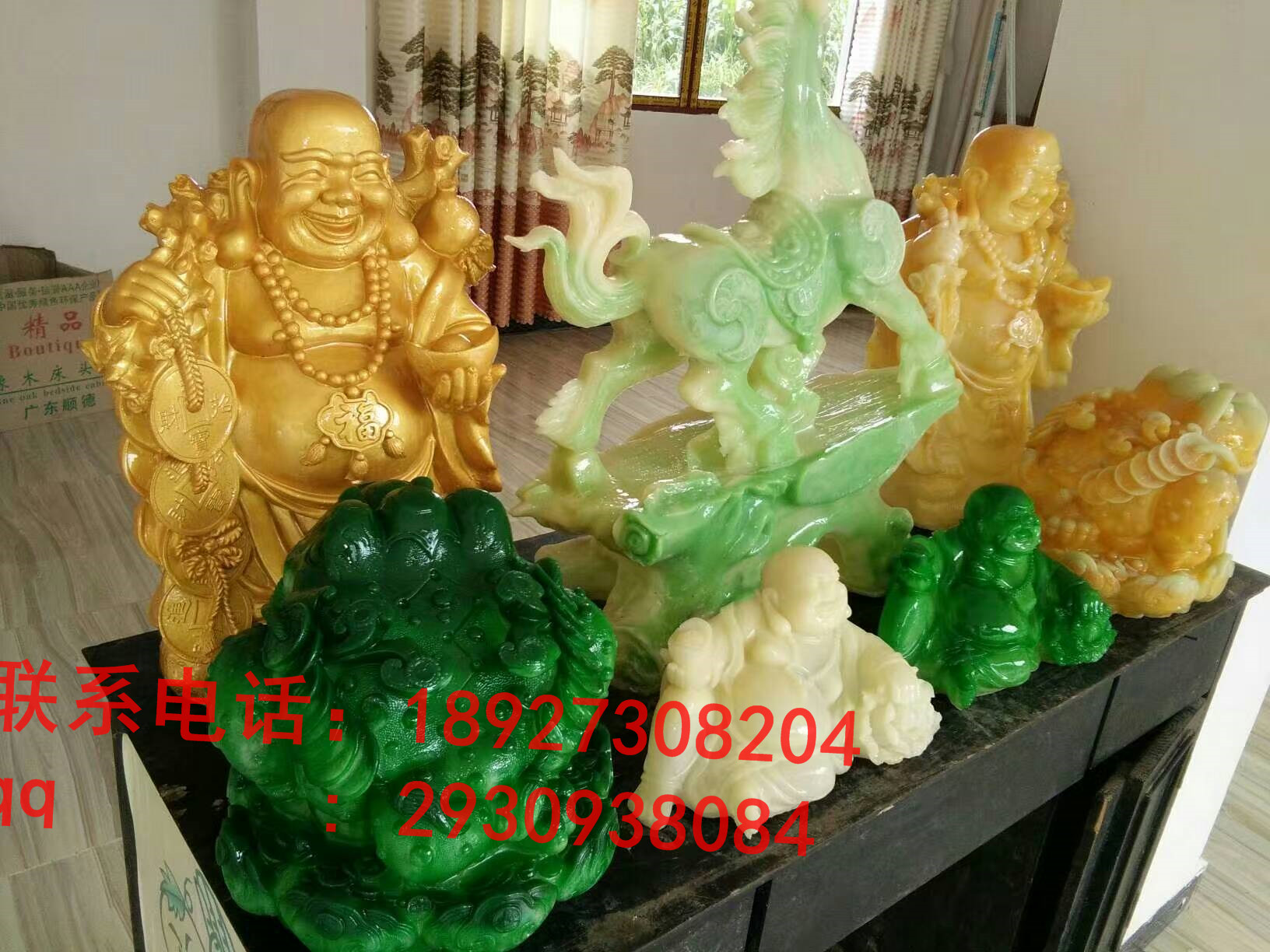 店面擺設(shè)仿玉樹脂工藝品硅膠模具 仿玉馬到成功樹脂擺件硅膠模具