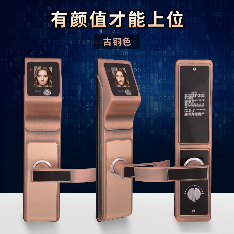人臉鎖電子密碼鎖 門禁電控鎖