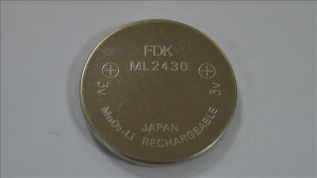 日本*FDK|ML2430鋰錳電池|3V可充電紐扣電池