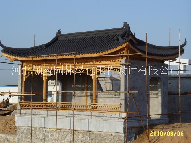 牌坊噴泉假山?jīng)鐾さ袼荛L(zhǎng)廊花架
