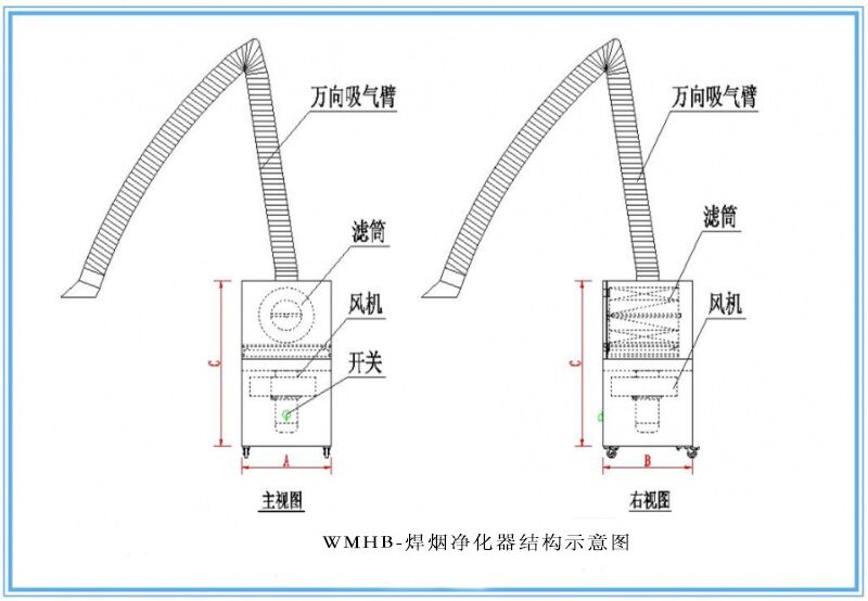 供應(yīng)電焊二保焊焊接煙塵凈化器