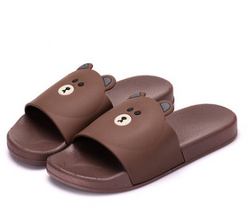 新款卡通可愛(ài)休閑拖鞋 兔子熊韓版拖鞋防滑家居浴室情侶拖 直銷