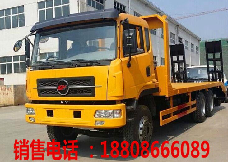 楚風(fēng)后八輪挖掘機(jī)平板運(yùn)輸車廠家@特價(jià)銷售25噸挖機(jī)平板車