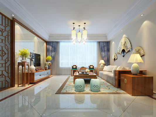 現(xiàn)代花園現(xiàn)代中式