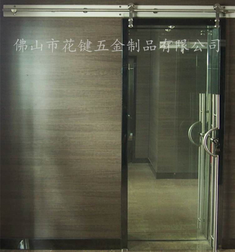 花鍵帶緩沖移門吊輪酒店工程順暢玻璃門滑輪02A不銹鋼移門滑輪套裝